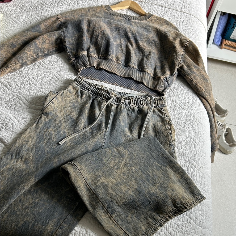Zara Stylish Women's Tie-Dye Pants & Jumpsuit Set